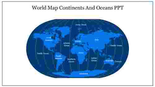 World Map Continents And Oceans